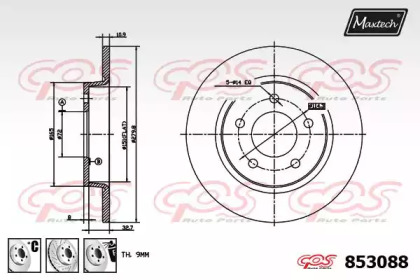 Тормозной диск MAXTECH 853088.6980