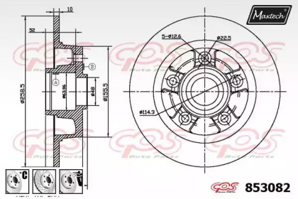 Тормозной диск MAXTECH 853082.6880