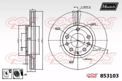 Тормозной диск MAXTECH 853103.6060