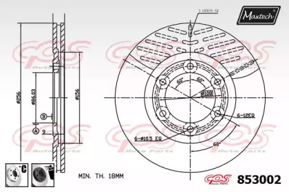 Тормозной диск MAXTECH 853002.6060