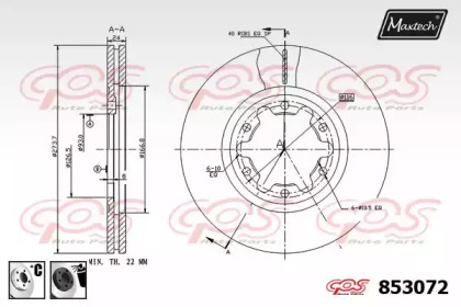 Тормозной диск MAXTECH 853072.6060