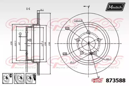 Тормозной диск MAXTECH 873588.6880