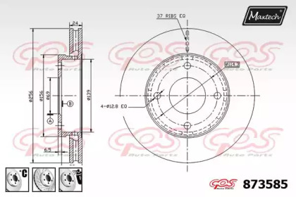 Тормозной диск MAXTECH 873585.6880