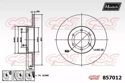 Тормозной диск MAXTECH 857012.6980