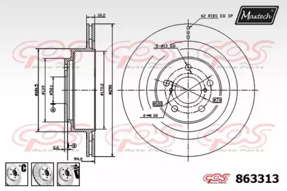 Тормозной диск MAXTECH 863313.6880