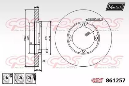 Тормозной диск MAXTECH 861257.6880