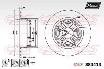 Тормозной диск MAXTECH 883413.6880