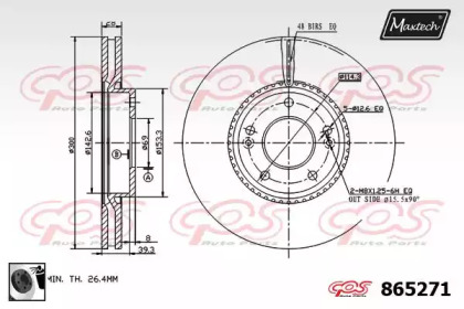 Тормозной диск MAXTECH 865271.0060