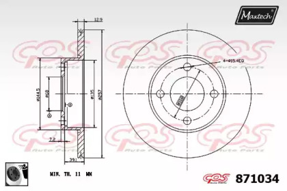 Тормозной диск MAXTECH 871034.0060