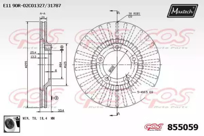 Тормозной диск MAXTECH 855059.0060