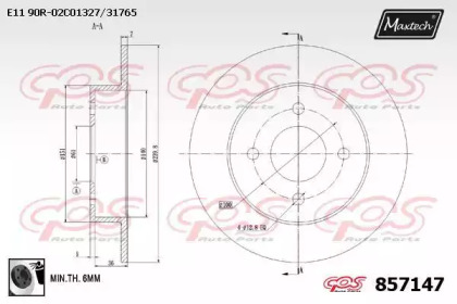 Тормозной диск MAXTECH 857147.0060