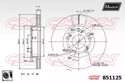 Тормозной диск MAXTECH 851125.0060