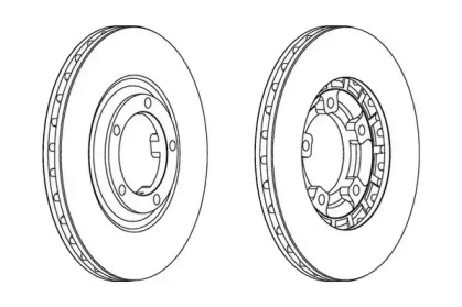 Тормозной диск JURID 561580JC