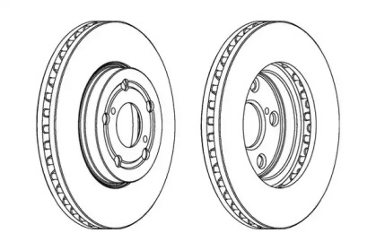 Тормозной диск JURID 561745J