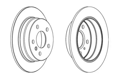 Тормозной диск JURID 562274JC