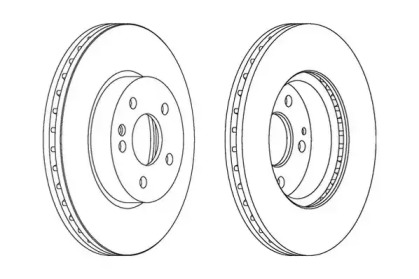 Тормозной диск JURID 562392JC