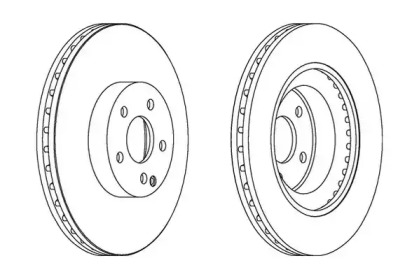 Тормозной диск JURID 562396JC