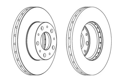 Тормозной диск JURID 562468JC