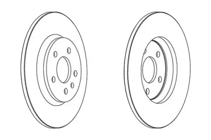 Тормозной диск JURID 562505JC