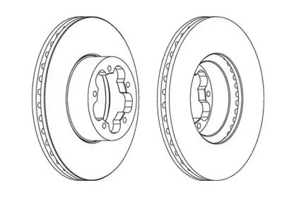 Тормозной диск JURID 562541JC