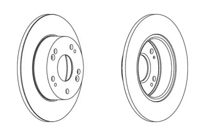 Тормозной диск JURID 562542JC