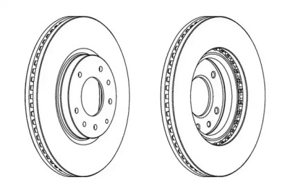 Тормозной диск JURID 562837JC