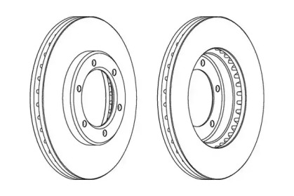 Тормозной диск JURID 562838JC