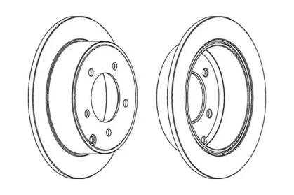 Тормозной диск JURID 562857JC