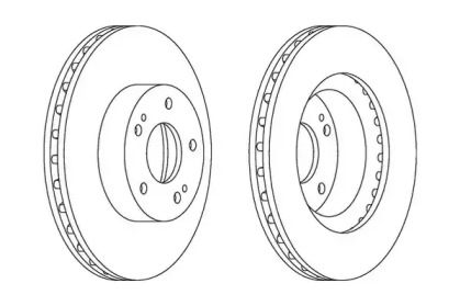 Тормозной диск JURID 562873JC