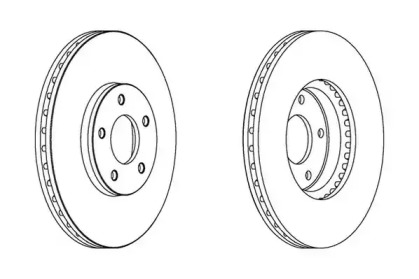 Тормозной диск JURID 562910JC