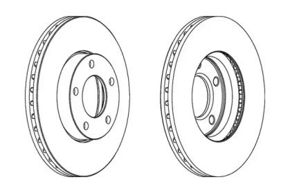 Тормозной диск JURID 563028JC