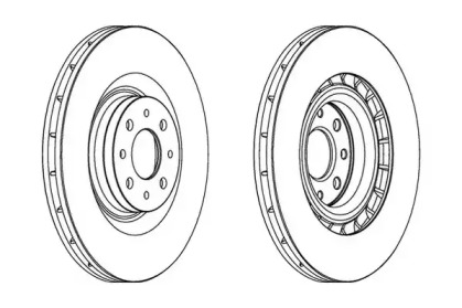 Тормозной диск JURID 563057JC