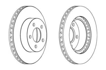 Тормозной диск JURID 563058JC