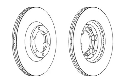 Тормозной диск JURID 563063JC