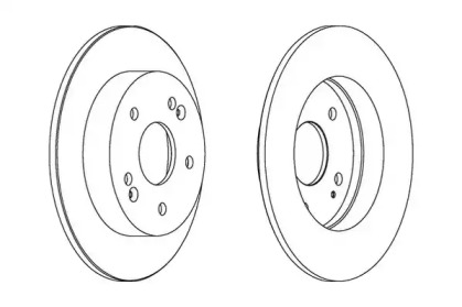 Тормозной диск JURID 563071JC