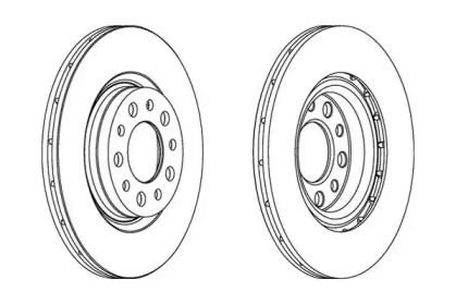 Тормозной диск JURID 563085JC