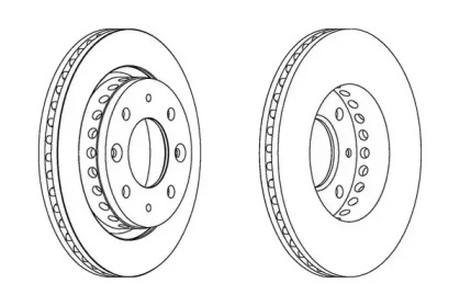 Тормозной диск JURID 563087JC