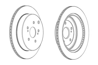 Тормозной диск JURID 562866JC