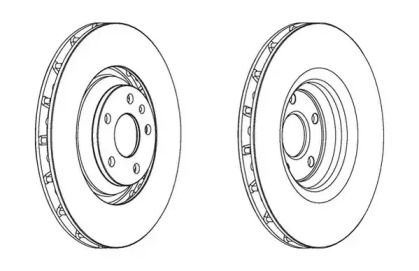Тормозной диск JURID 562508JC