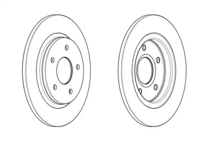 Тормозной диск JURID 563011JC