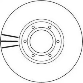 Тормозной диск JURID 562105JC