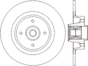 Тормозной диск JURID 562379J