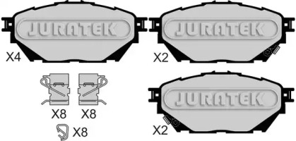 Комплект тормозных колодок JURATEK JCP8072