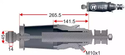 Баллон пневматической рессоры JURATEK JAM77010