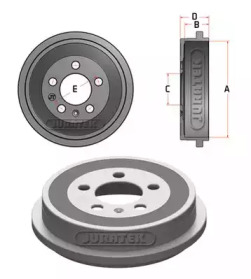 Тормозный барабан JURATEK JDR002