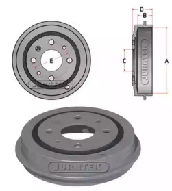 Тормозный барабан JURATEK JDR018