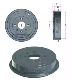 Тормозный барабан JURATEK JDR024