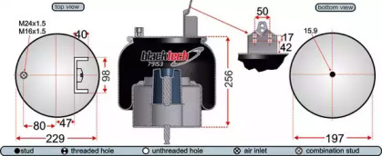 Баллон пневматической рессоры JURATEK RML79153C