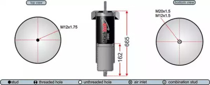 Баллон пневматической рессоры JURATEK 31001C