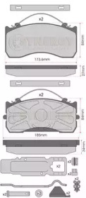 Комплект тормозных колодок JURATEK SYN3277K